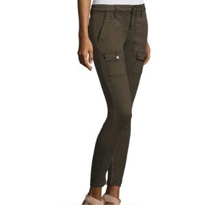 JOIE So Real Skinny Jeans Cargo Style Fatigue Olive Drab Green Sz 27 NWT
